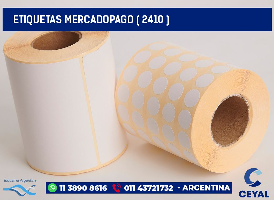 ETIQUETAS MERCADOPAGO ( 2410 )