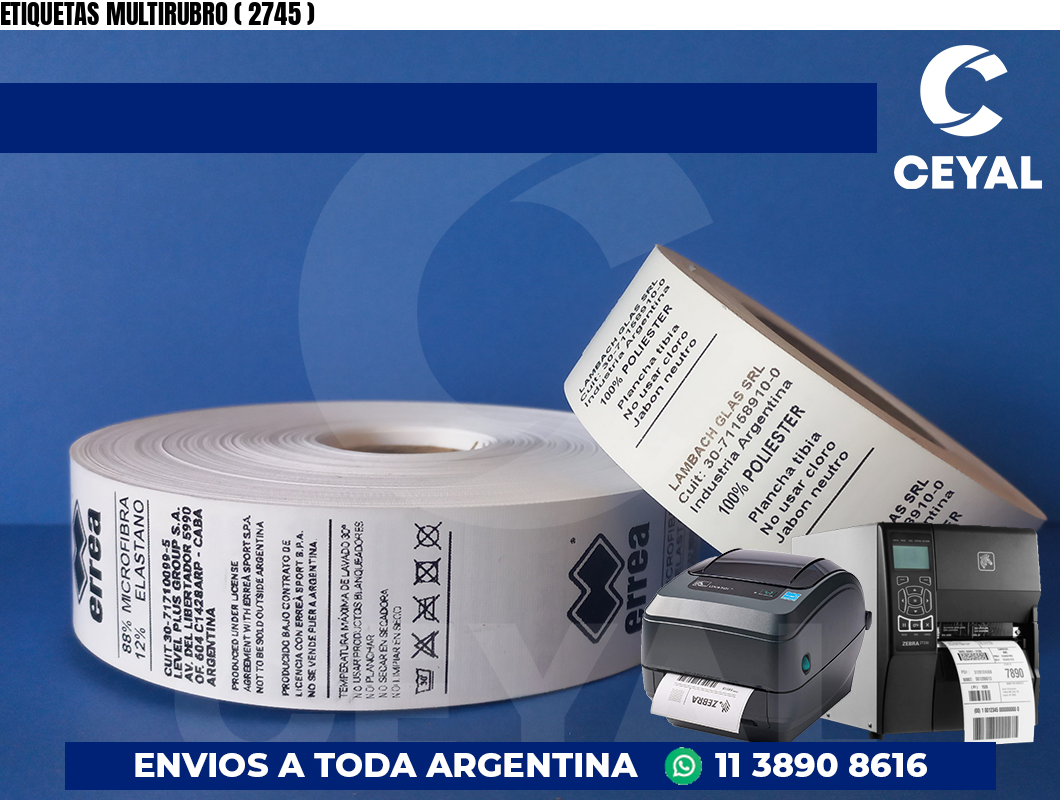 ETIQUETAS MULTIRUBRO ( 2745 )
