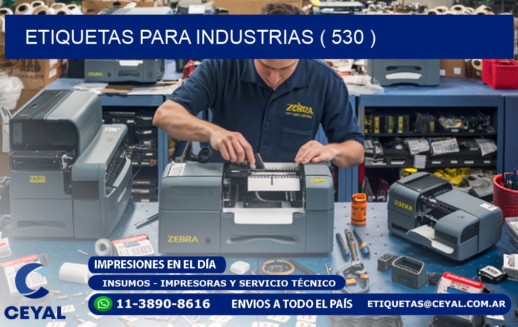 ETIQUETAS PARA INDUSTRIAS ( 530 )