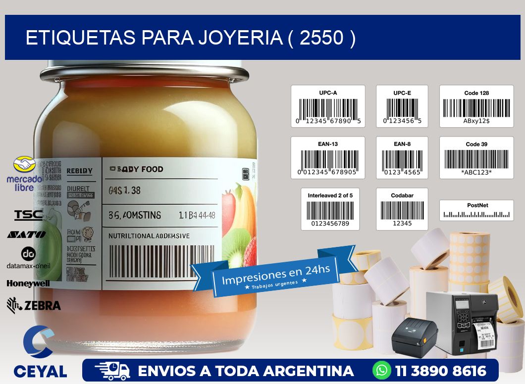 ETIQUETAS PARA JOYERIA ( 2550 )