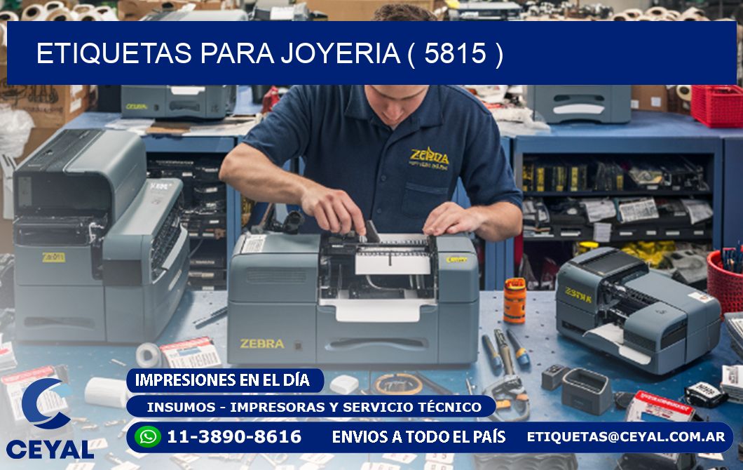 ETIQUETAS PARA JOYERIA ( 5815 )