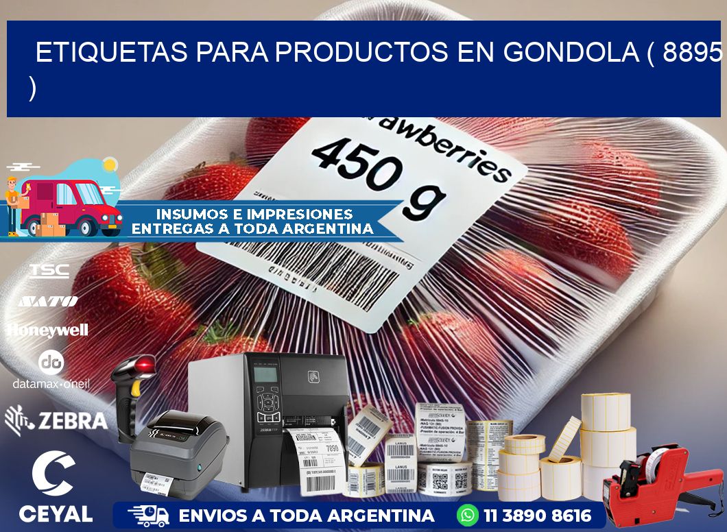 ETIQUETAS PARA PRODUCTOS EN GONDOLA ( 8895 )