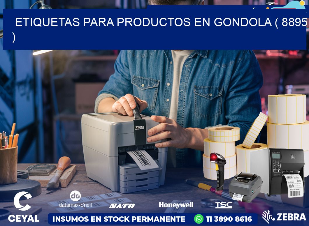 ETIQUETAS PARA PRODUCTOS EN GONDOLA ( 8895 )