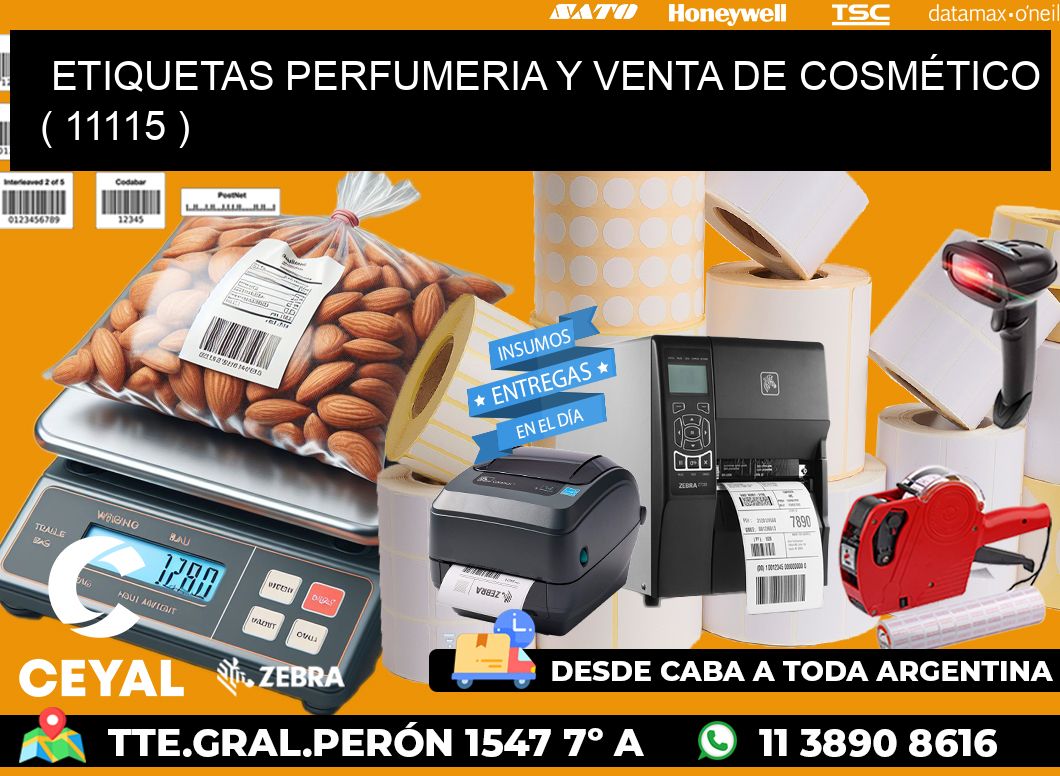 ETIQUETAS PERFUMERIA Y VENTA DE COSMÉTICO ( 11115 )