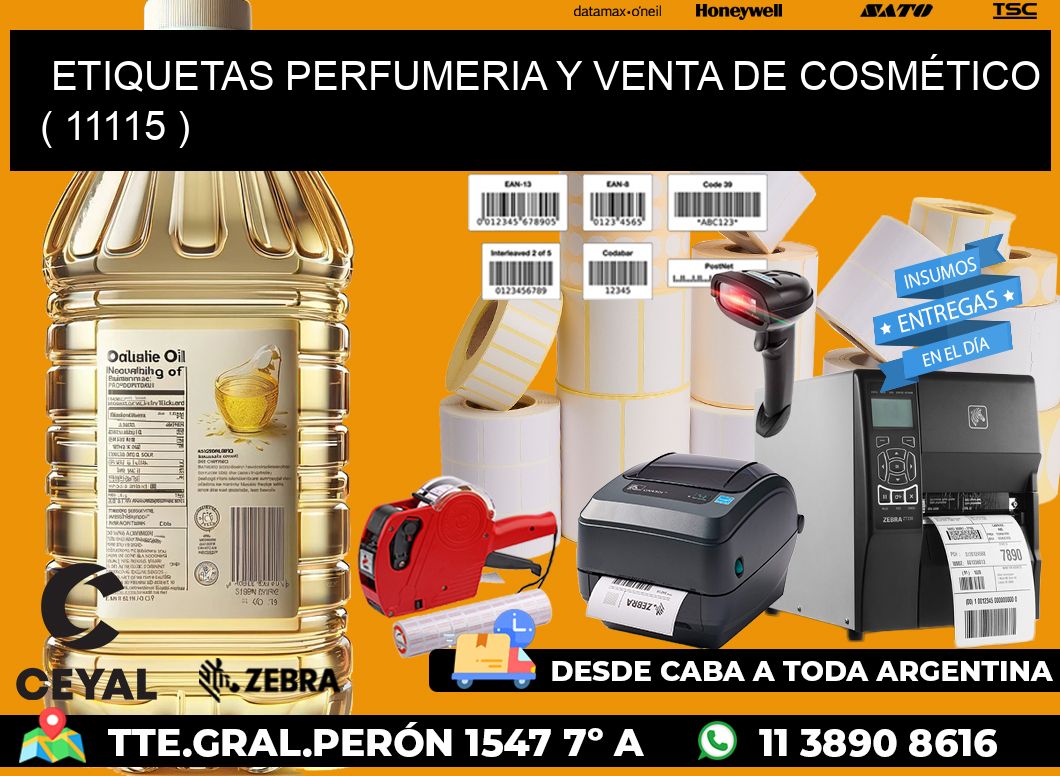 ETIQUETAS PERFUMERIA Y VENTA DE COSMÉTICO ( 11115 )