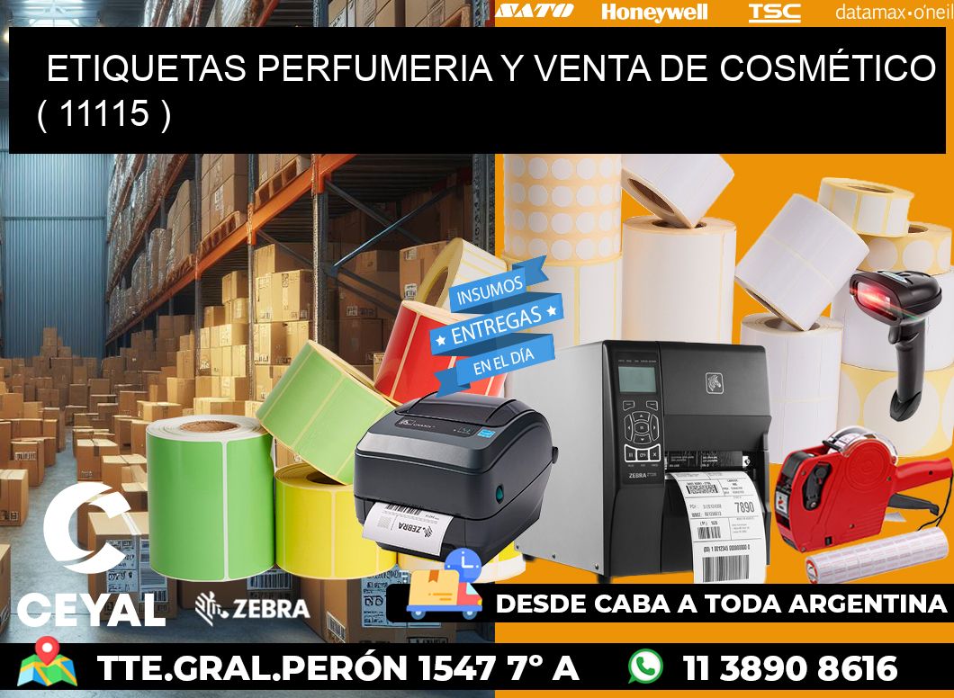 ETIQUETAS PERFUMERIA Y VENTA DE COSMÉTICO ( 11115 )