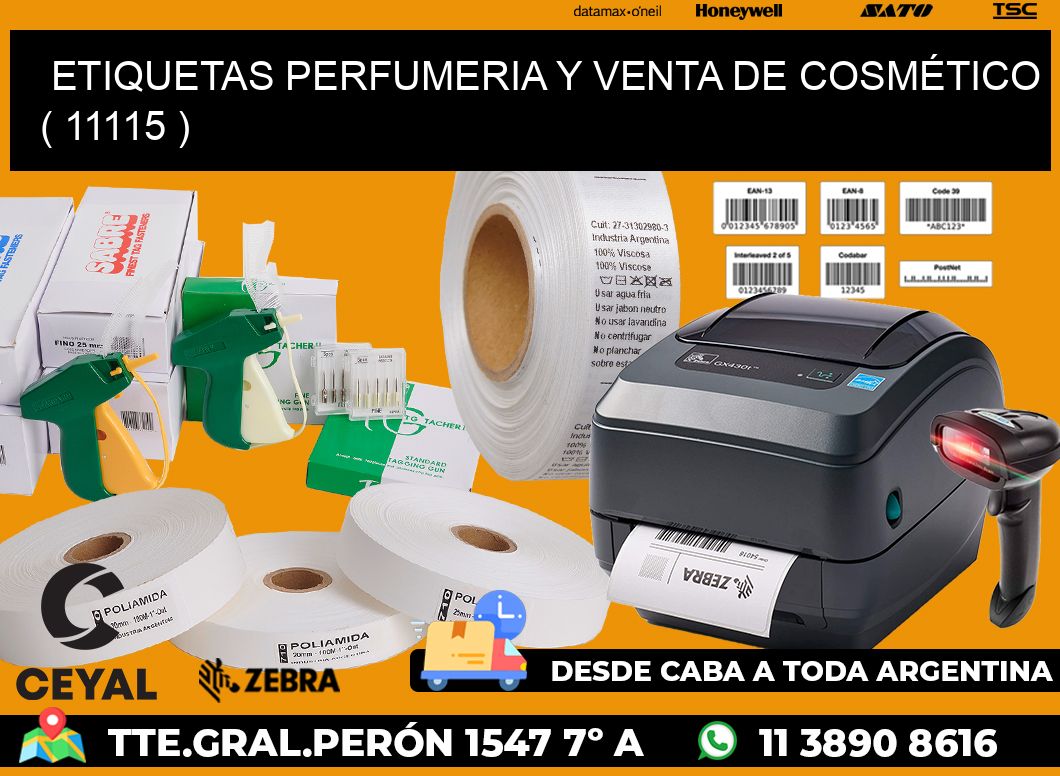 ETIQUETAS PERFUMERIA Y VENTA DE COSMÉTICO ( 11115 )