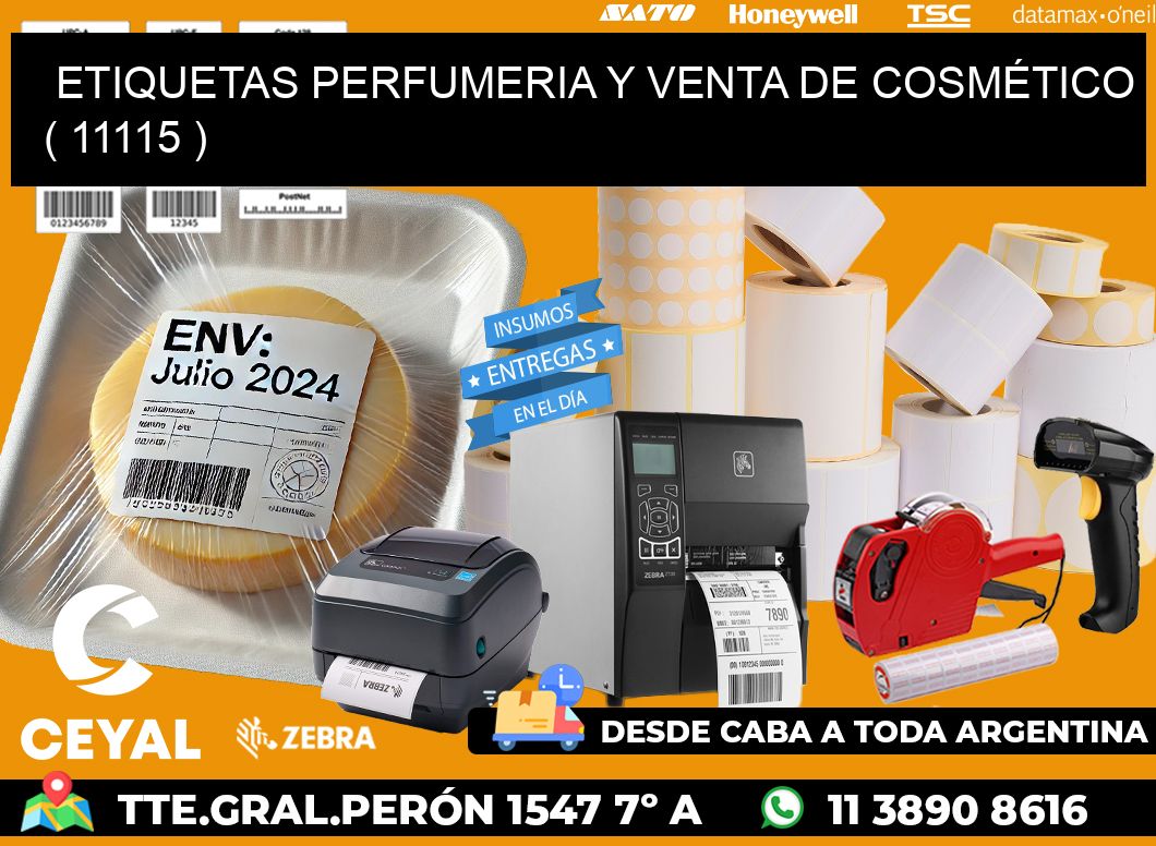 ETIQUETAS PERFUMERIA Y VENTA DE COSMÉTICO ( 11115 )