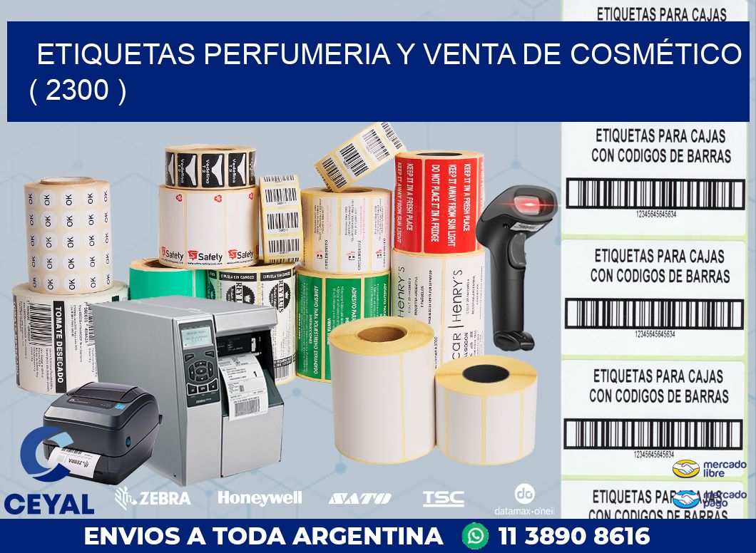 ETIQUETAS PERFUMERIA Y VENTA DE COSMÉTICO ( 2300 )