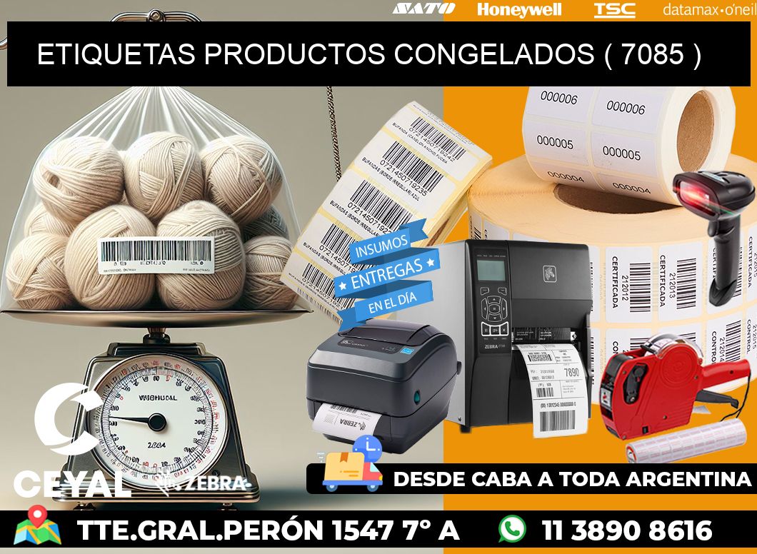 ETIQUETAS PRODUCTOS CONGELADOS ( 7085 )