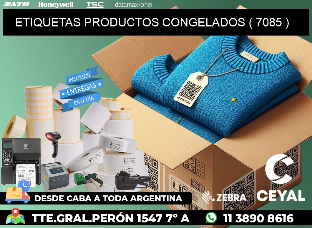 ETIQUETAS PRODUCTOS CONGELADOS ( 7085 )