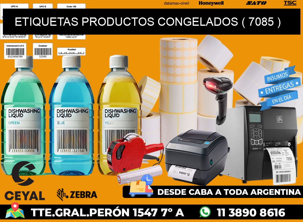 ETIQUETAS PRODUCTOS CONGELADOS ( 7085 )