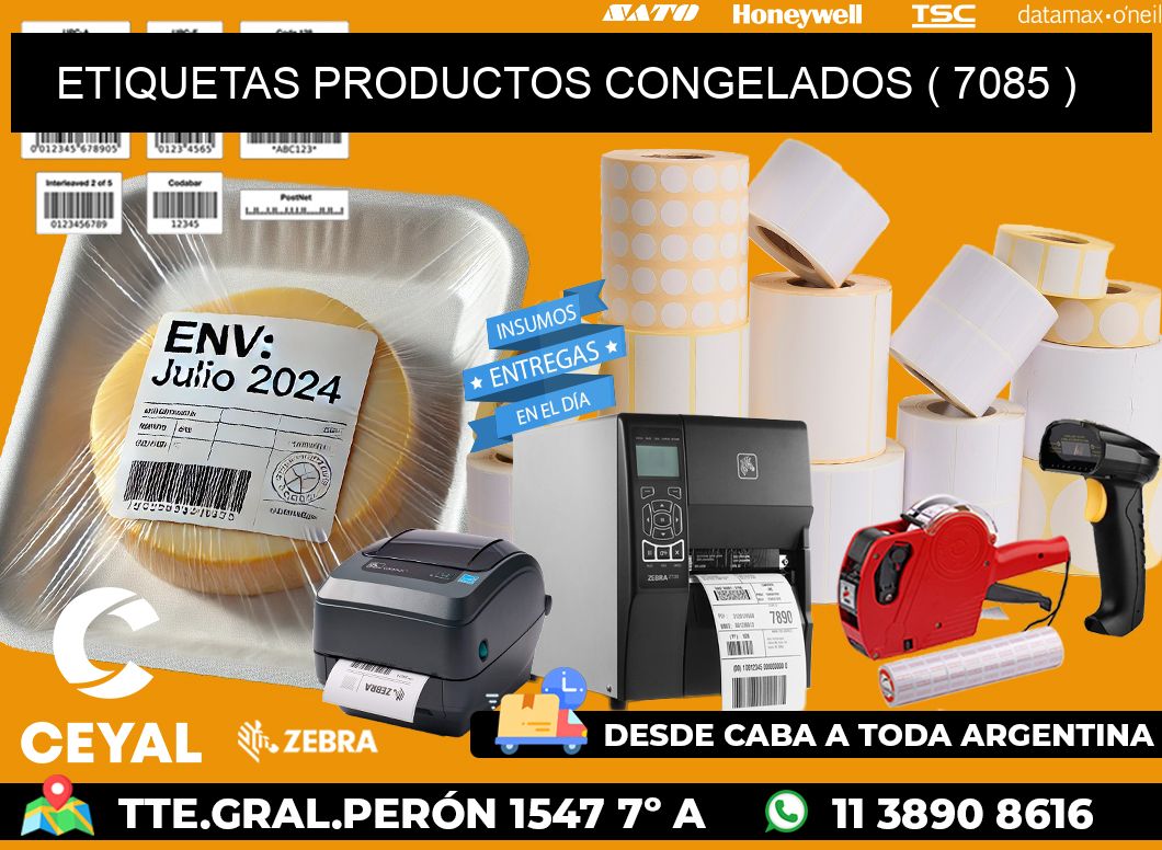 ETIQUETAS PRODUCTOS CONGELADOS ( 7085 )