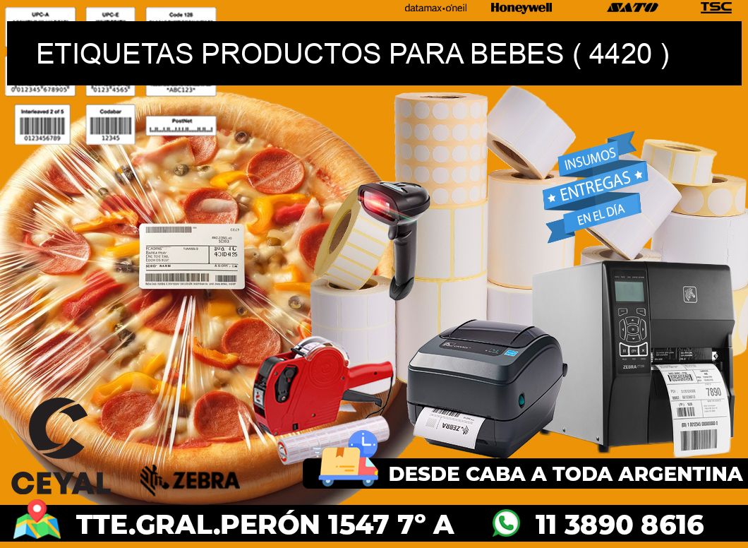 ETIQUETAS PRODUCTOS PARA BEBES ( 4420 )