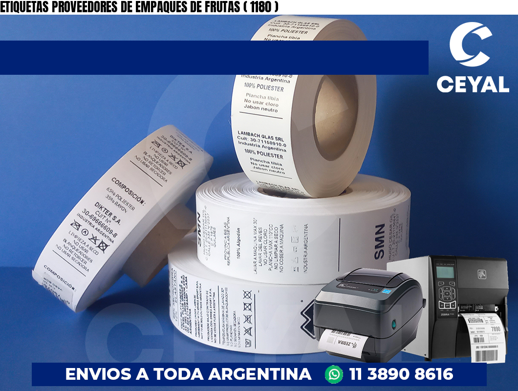 ETIQUETAS PROVEEDORES DE EMPAQUES DE FRUTAS ( 1180 )