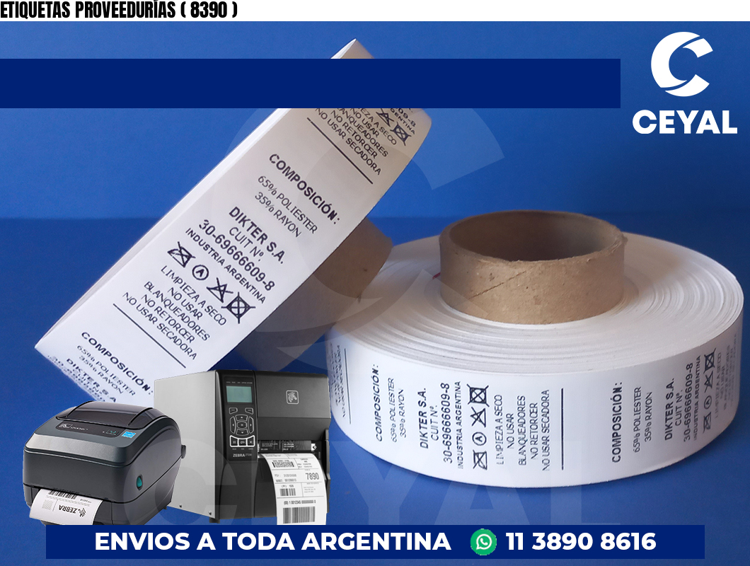 ETIQUETAS PROVEEDURÍAS ( 8390 )