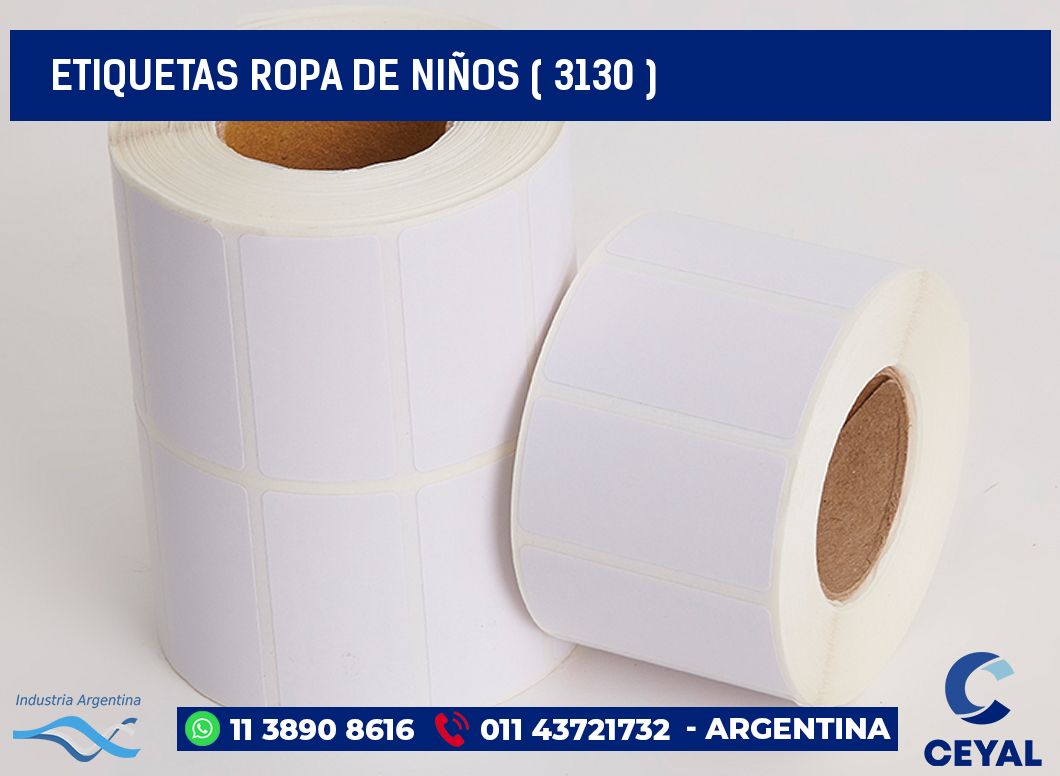 ETIQUETAS ROPA DE NIÑOS ( 3130 )