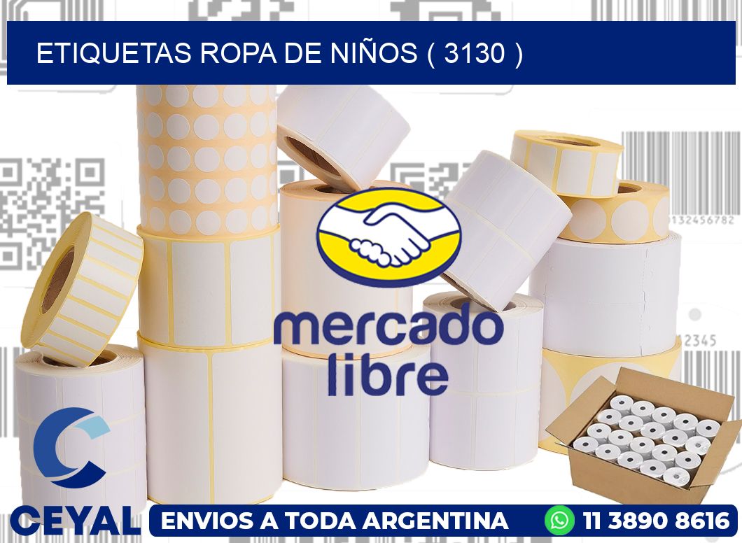 ETIQUETAS ROPA DE NIÑOS ( 3130 )