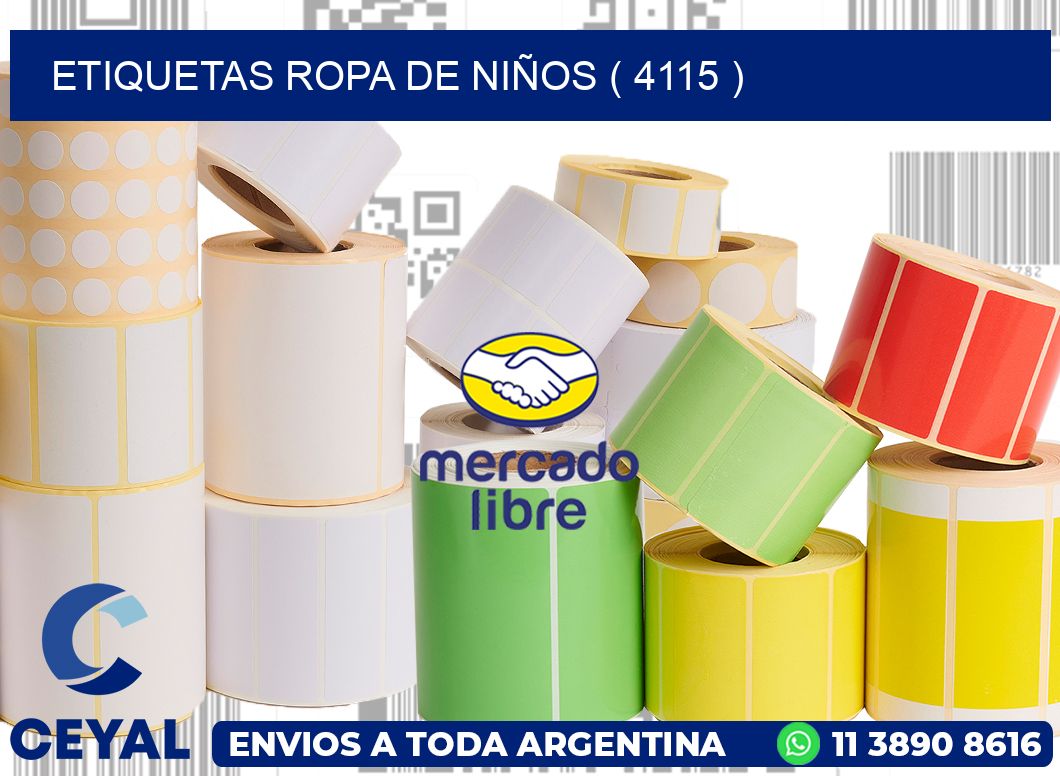 ETIQUETAS ROPA DE NIÑOS ( 4115 )