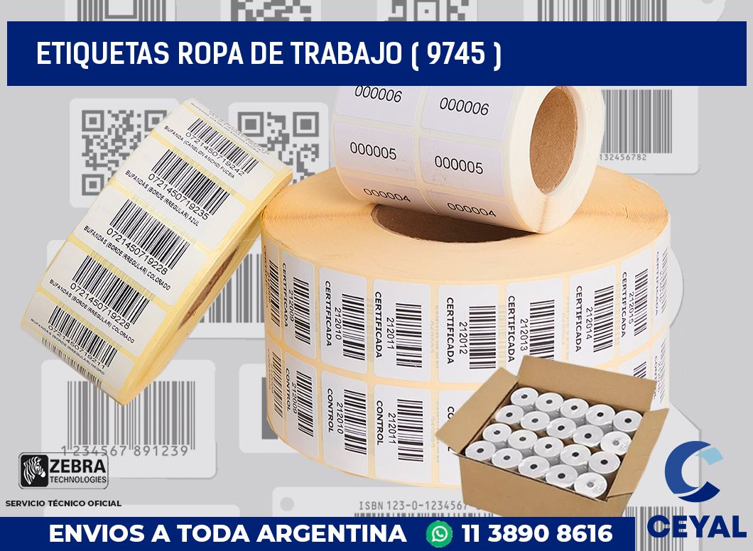 ETIQUETAS ROPA DE TRABAJO ( 9745 )