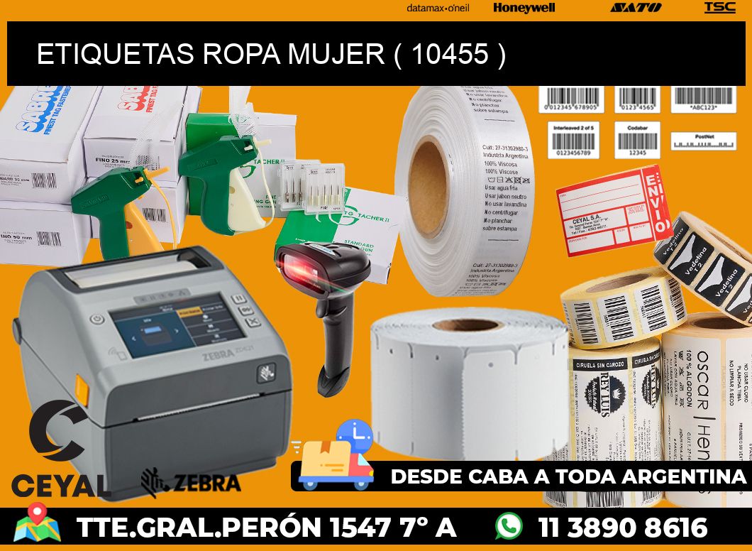ETIQUETAS ROPA MUJER ( 10455 )