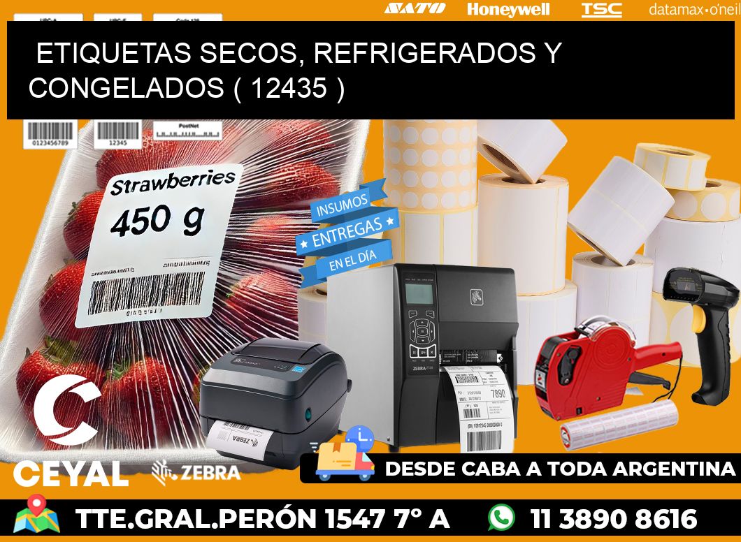 ETIQUETAS SECOS, REFRIGERADOS Y CONGELADOS ( 12435 )