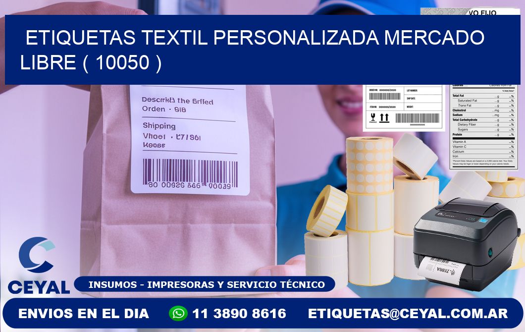 ETIQUETAS TEXTIL PERSONALIZADA MERCADO LIBRE ( 10050 )