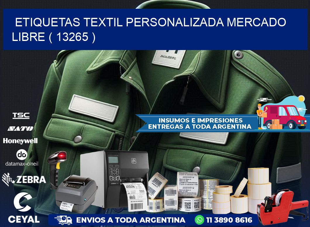 ETIQUETAS TEXTIL PERSONALIZADA MERCADO LIBRE ( 13265 )