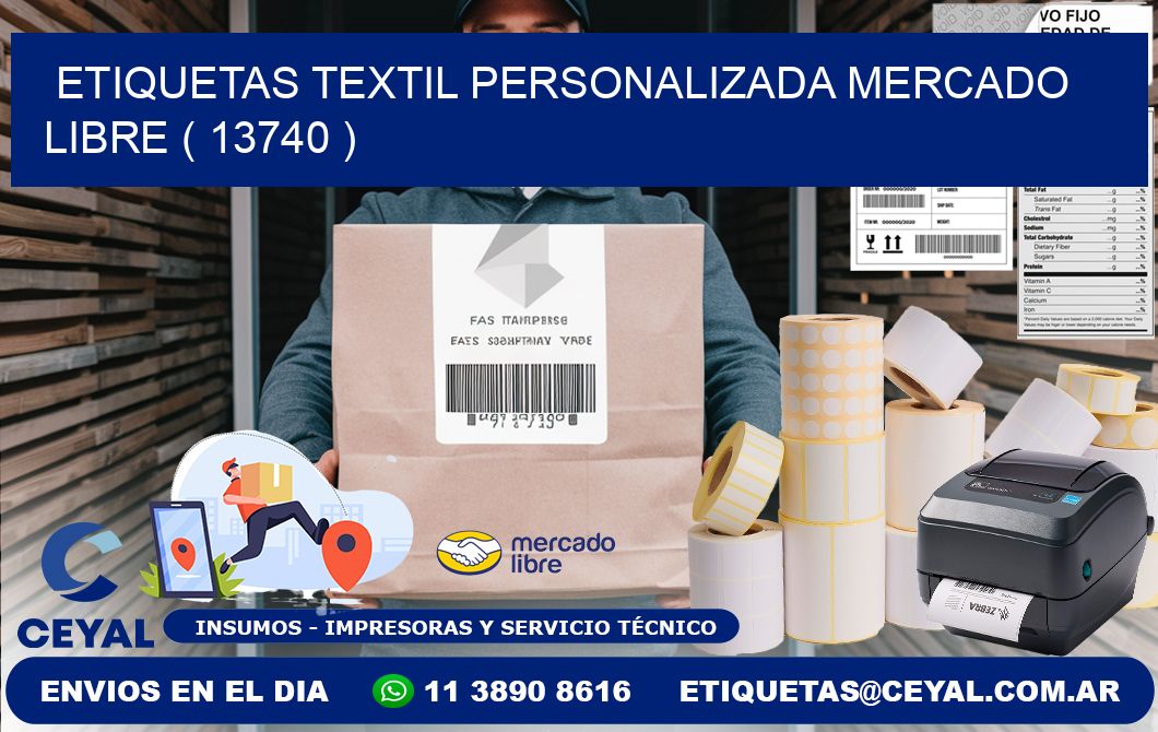 ETIQUETAS TEXTIL PERSONALIZADA MERCADO LIBRE ( 13740 )
