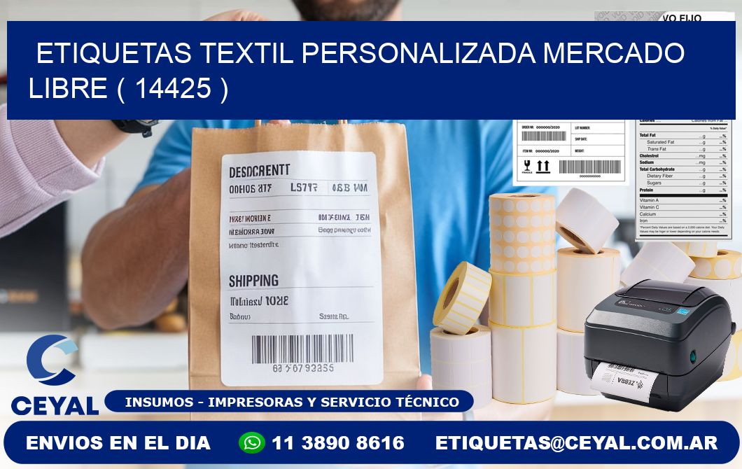 ETIQUETAS TEXTIL PERSONALIZADA MERCADO LIBRE ( 14425 )