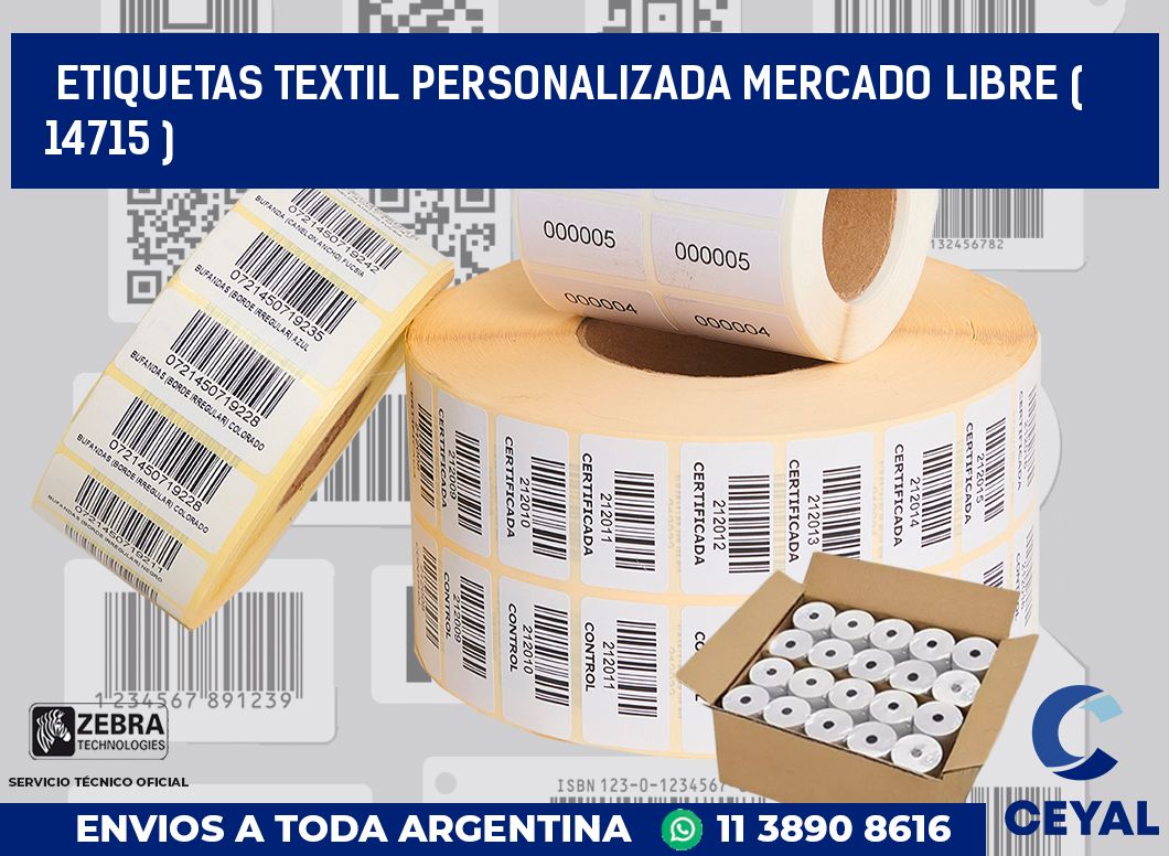 ETIQUETAS TEXTIL PERSONALIZADA MERCADO LIBRE ( 14715 )