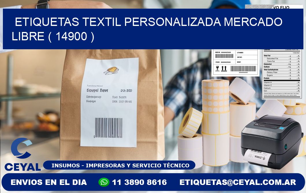 ETIQUETAS TEXTIL PERSONALIZADA MERCADO LIBRE ( 14900 )