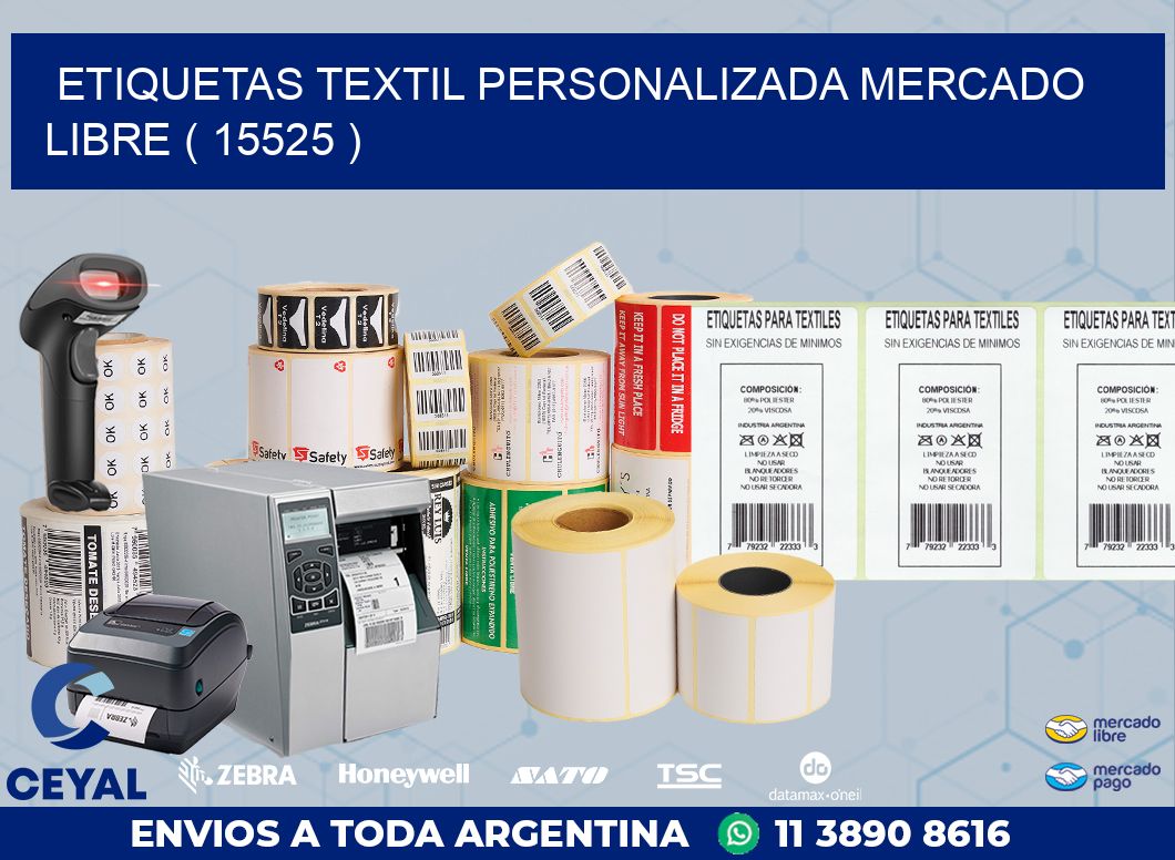 ETIQUETAS TEXTIL PERSONALIZADA MERCADO LIBRE ( 15525 )