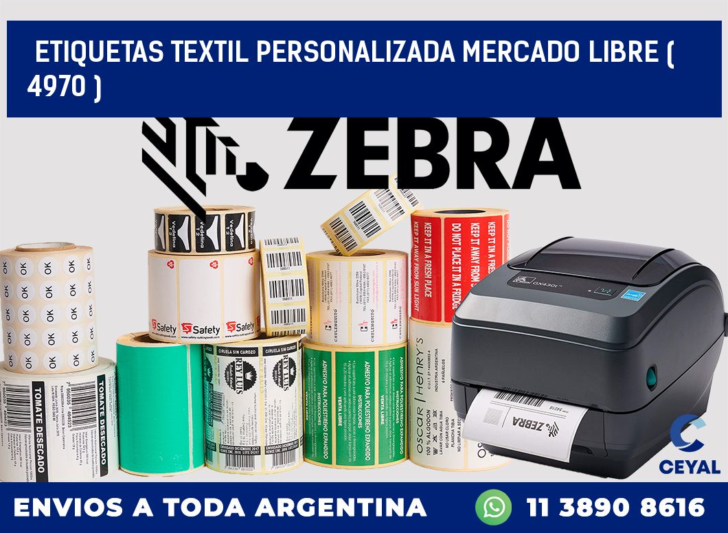 ETIQUETAS TEXTIL PERSONALIZADA MERCADO LIBRE ( 4970 )