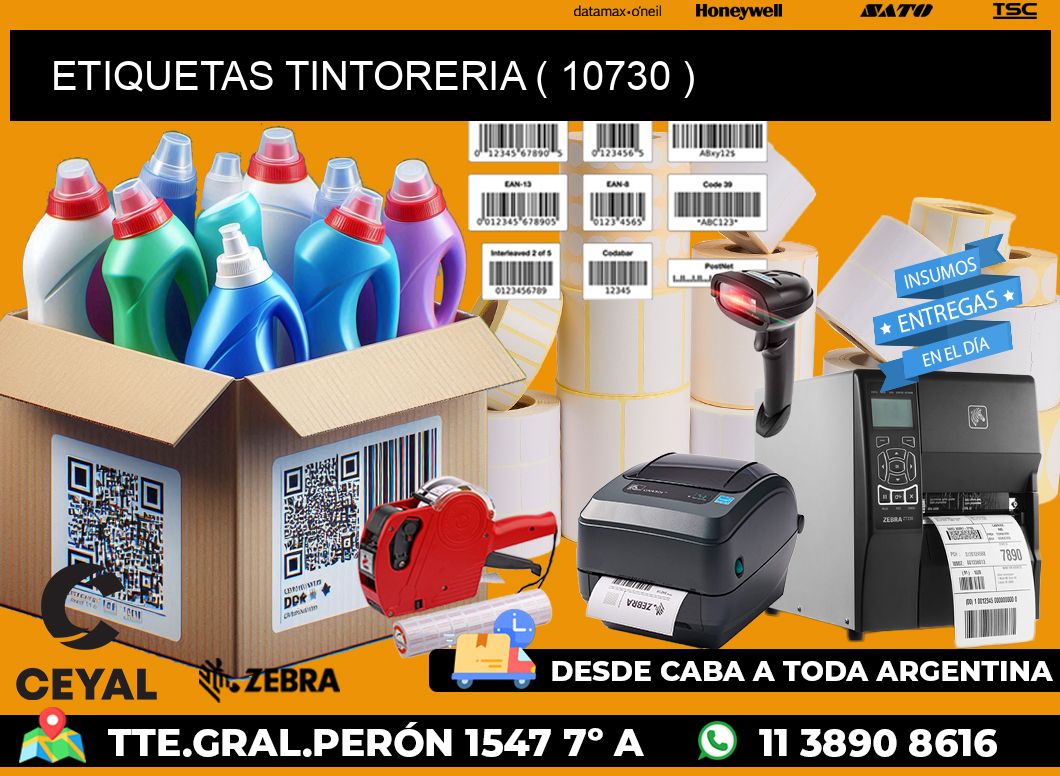 ETIQUETAS TINTORERIA ( 10730 )