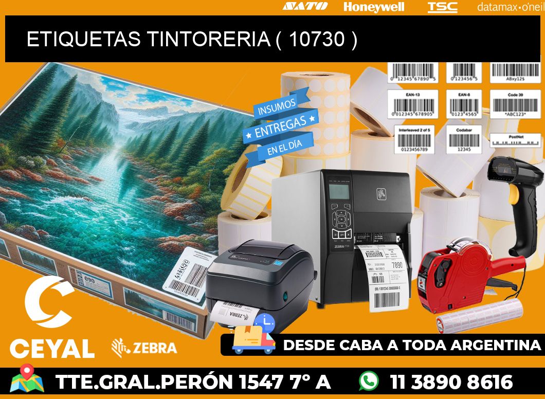 ETIQUETAS TINTORERIA ( 10730 )