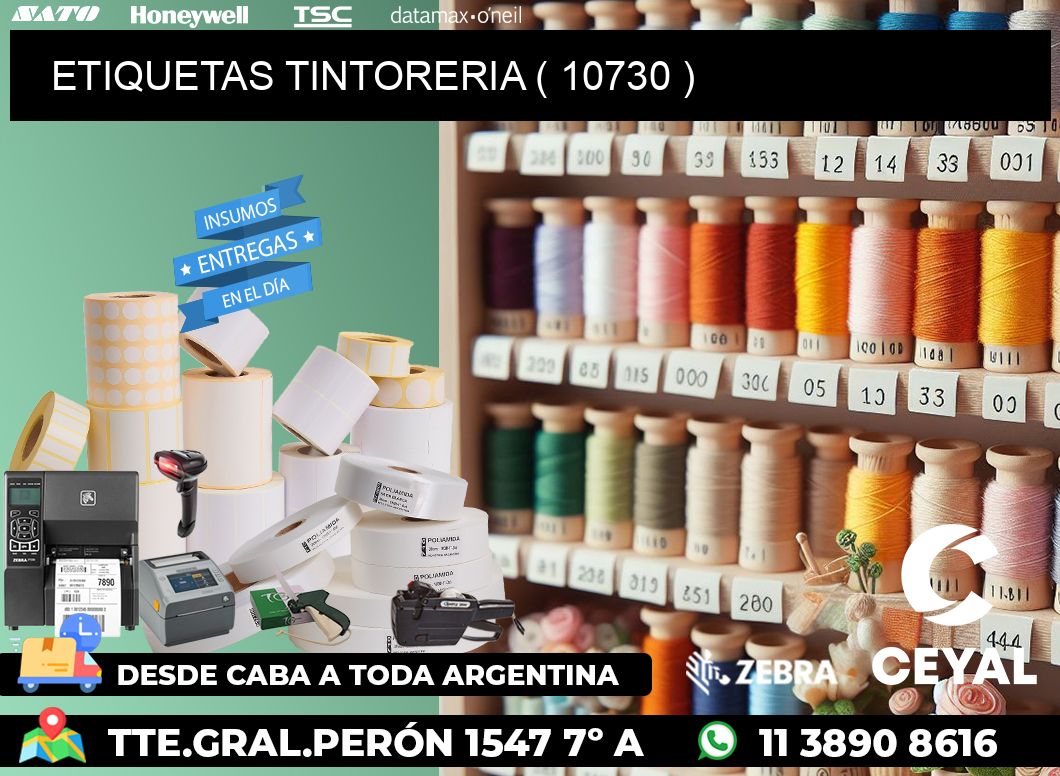 ETIQUETAS TINTORERIA ( 10730 )