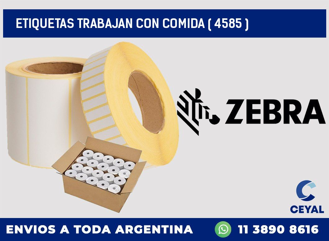 ETIQUETAS TRABAJAN CON COMIDA ( 4585 )