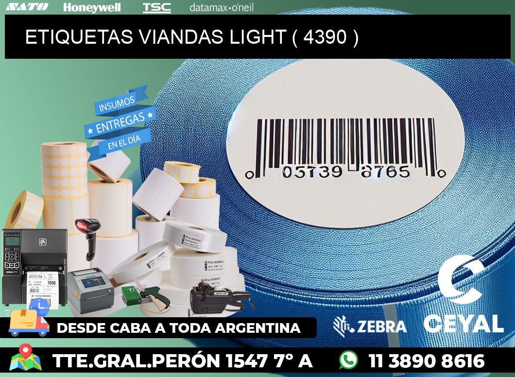 ETIQUETAS VIANDAS LIGHT ( 4390 )