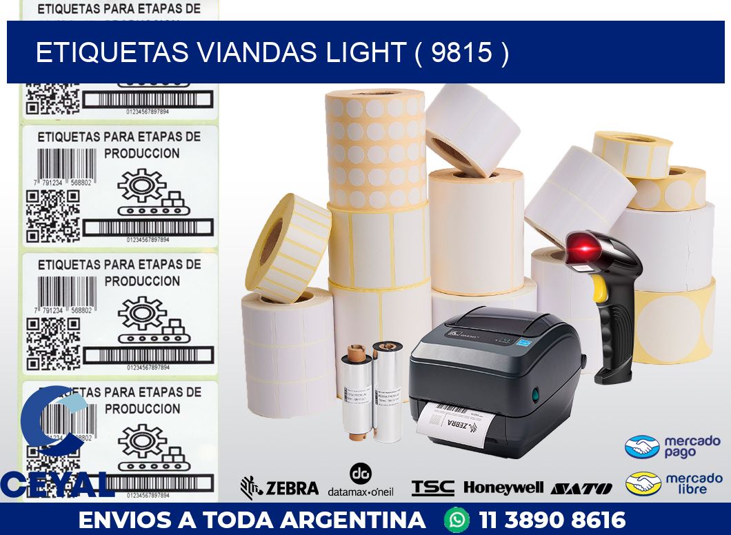 ETIQUETAS VIANDAS LIGHT ( 9815 )