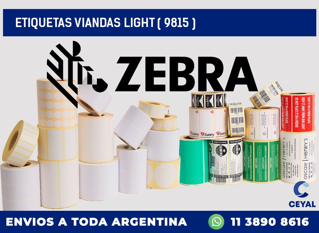 ETIQUETAS VIANDAS LIGHT ( 9815 )