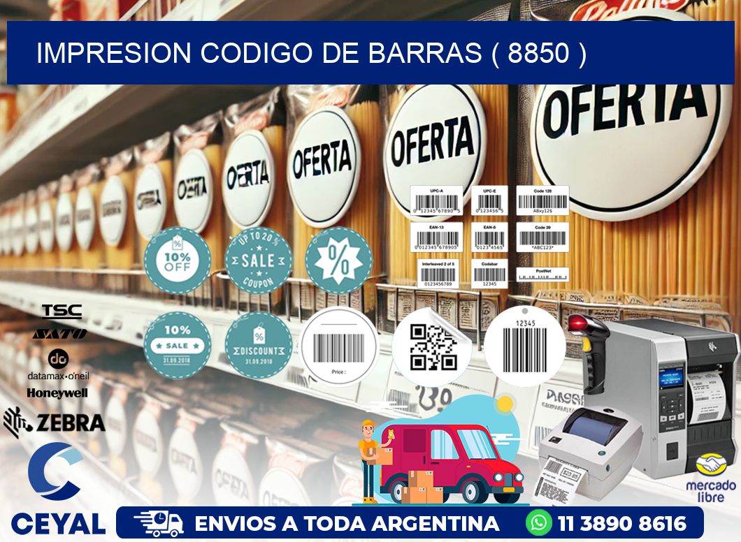 IMPRESION CODIGO DE BARRAS ( 8850 )