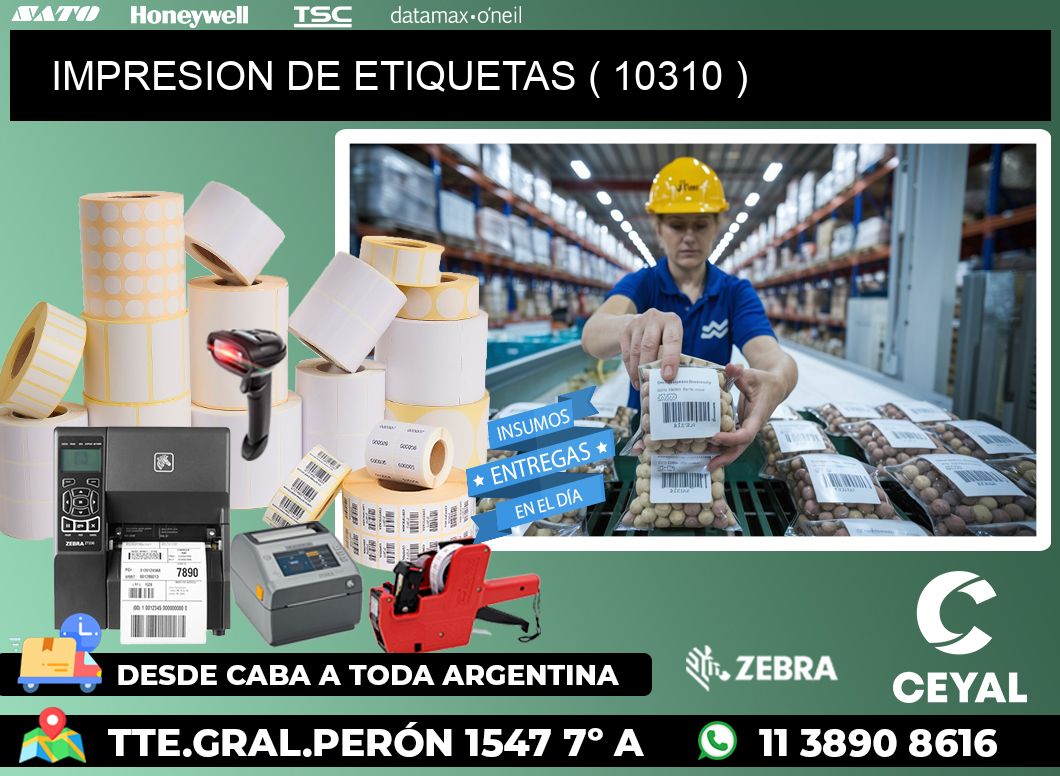 IMPRESION DE ETIQUETAS ( 10310 )