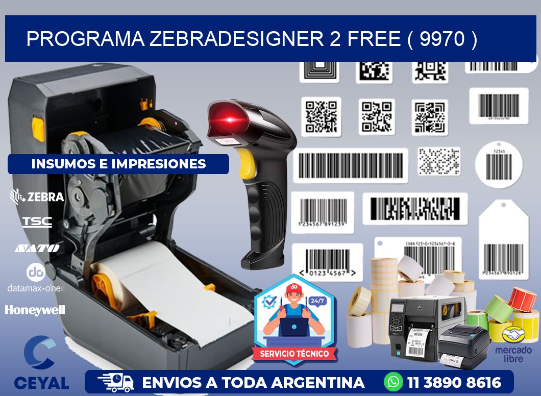 PROGRAMA ZEBRADESIGNER 2 FREE ( 9970 )