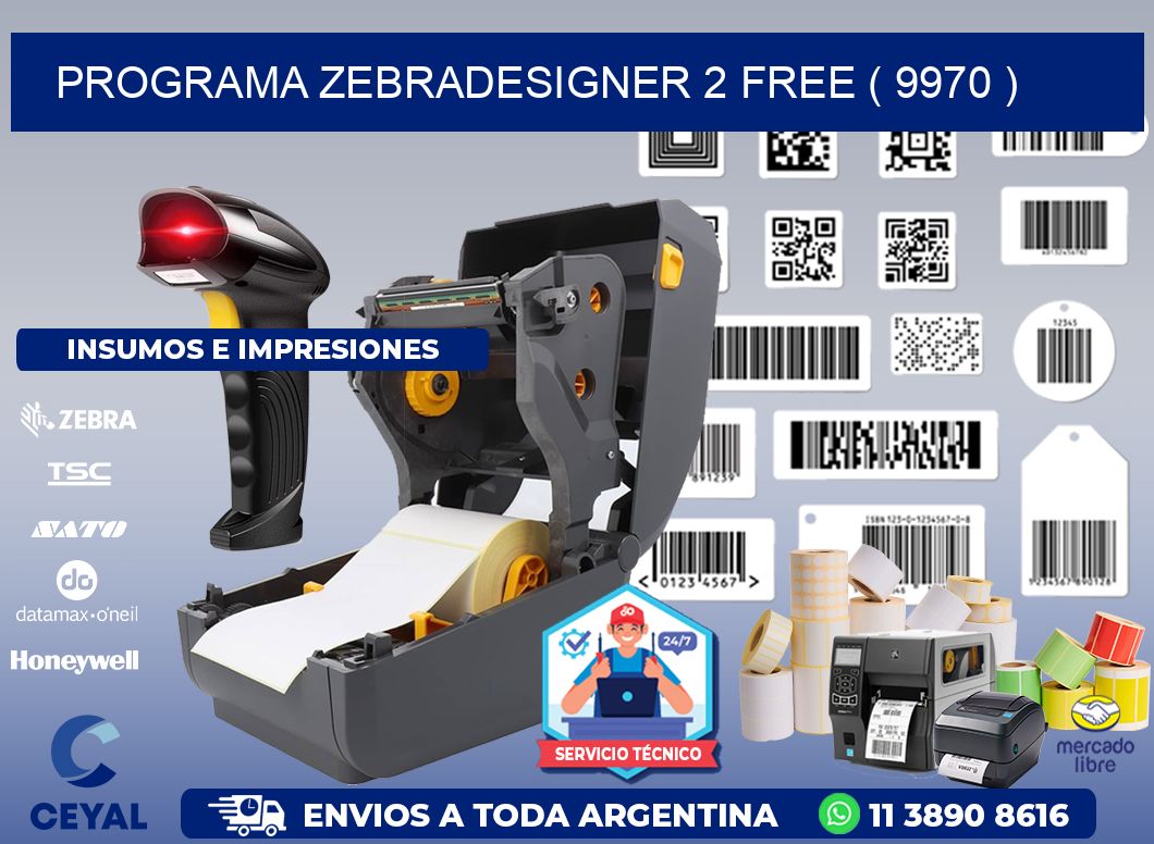 PROGRAMA ZEBRADESIGNER 2 FREE ( 9970 )