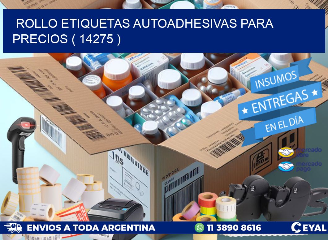 ROLLO ETIQUETAS AUTOADHESIVAS PARA PRECIOS ( 14275 )