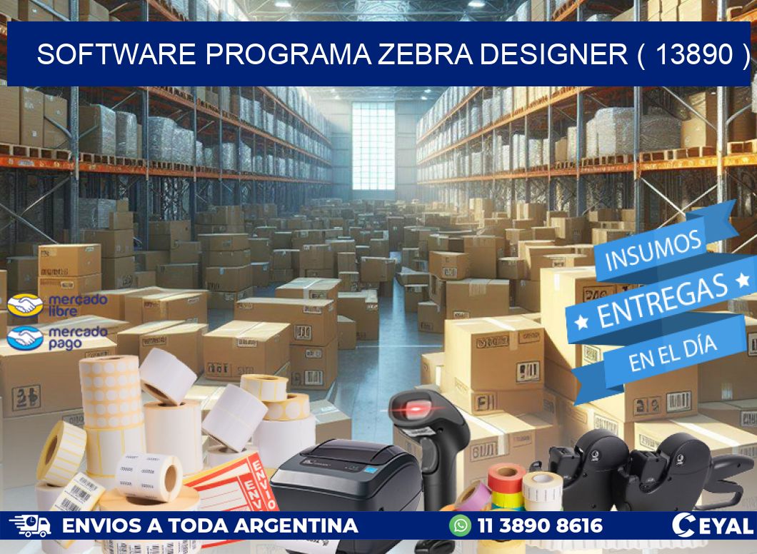 SOFTWARE PROGRAMA ZEBRA DESIGNER ( 13890 )