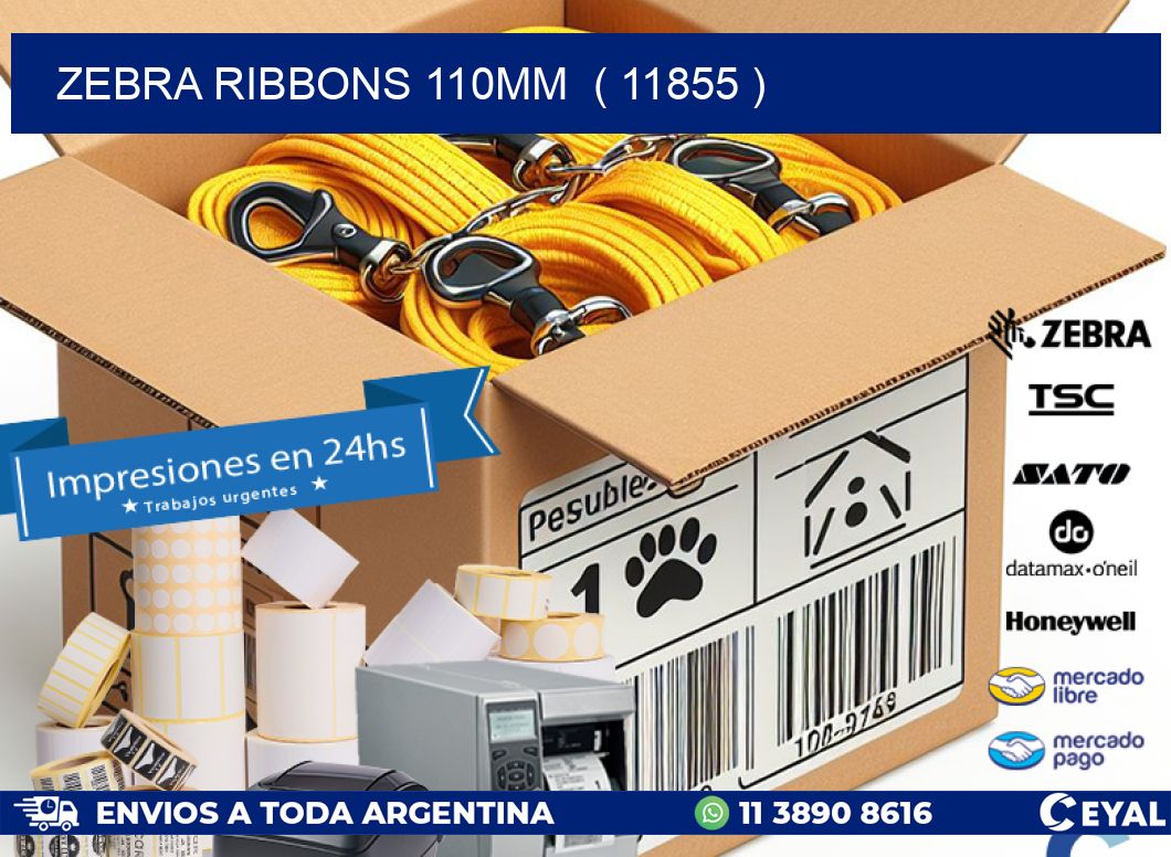 ZEBRA RIBBONS 110MM  ( 11855 )