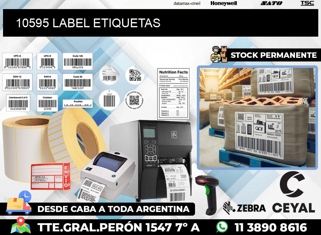 10595 LABEL ETIQUETAS