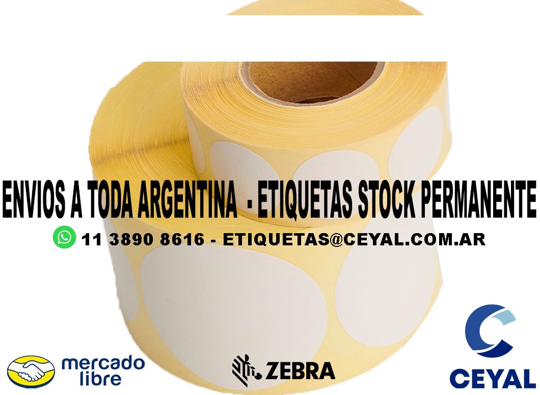 1200 ETIQUETAS PAPEL 67 x 93